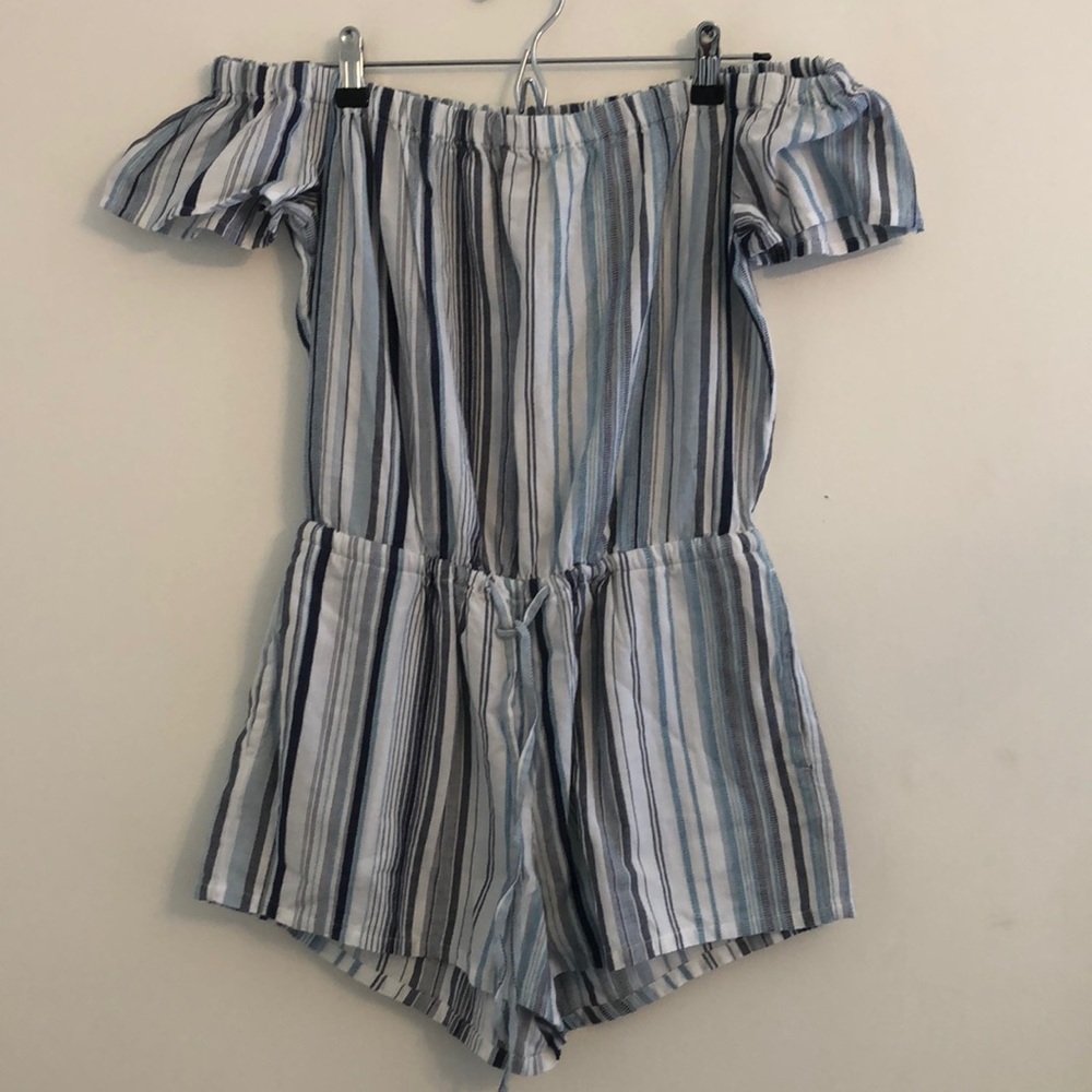 Girls Striped Romper